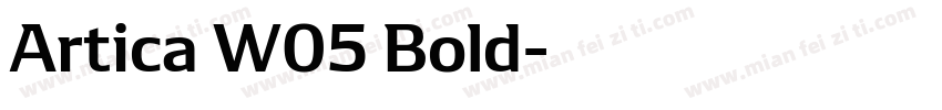 Artica W05 Bold字体转换